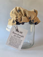 Navy Bee Jar Covers | Reversible 100% Cotton