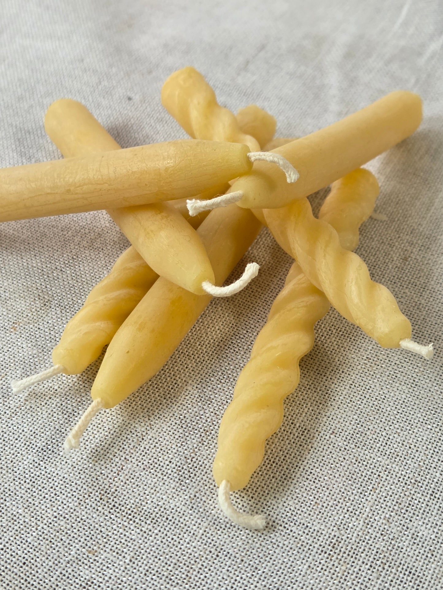 Bee-Day Candles - 7 pack | Natural Beeswax Birthday Cake Candles