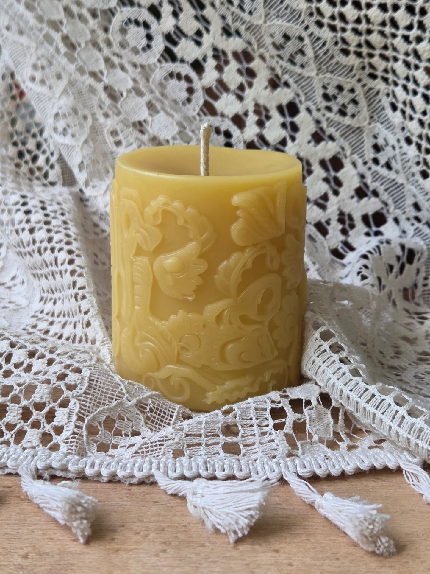 Rooster Pillar | Beeswax Candle
