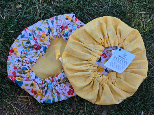 Wildflower Bowl Cover | Reversible 100% Cotton