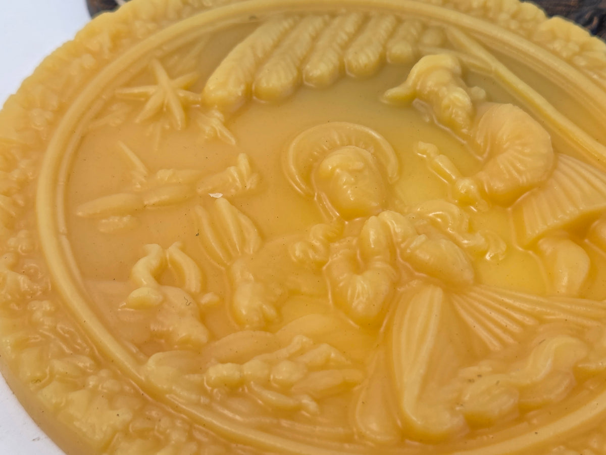 Old World German Nativity | Beeswax Ornament