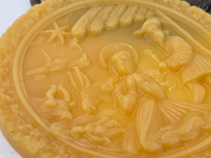 Old World German Nativity | Beeswax Ornament