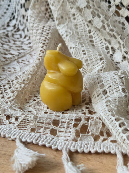 Chubby Mother Votive, Set of 3 | Beeswax Candle