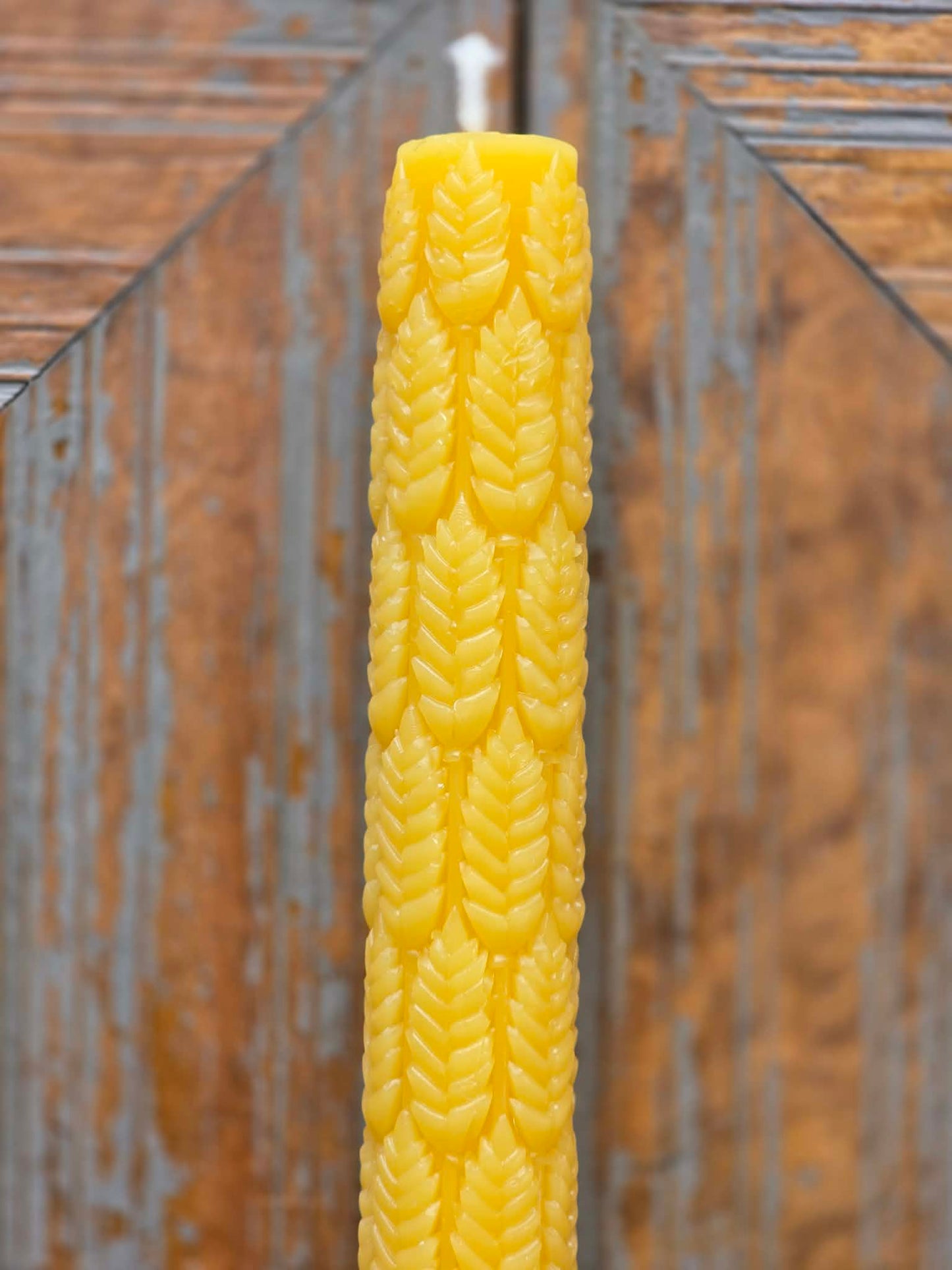 Eternal Wheat Tapers - Set of 2 | Beeswax Candles