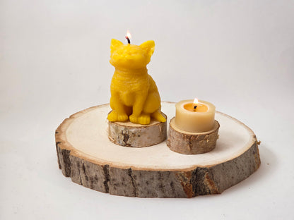 Happy Cat | Beeswax Candle