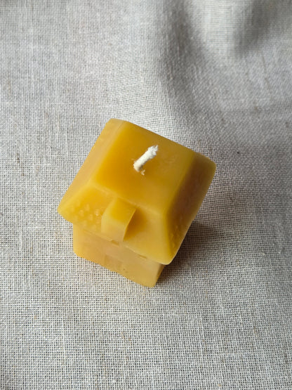 Little House - Square Roof | Beeswax Candle