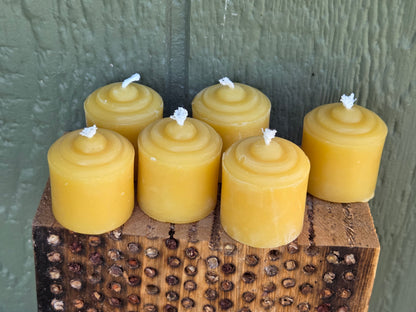 Rustic Votives - Pack of 6 | Beeswax Candles