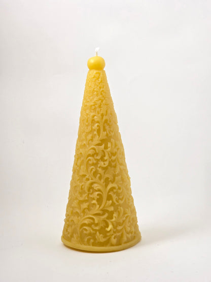 Victorian Botanical Cone | Beeswax Candle