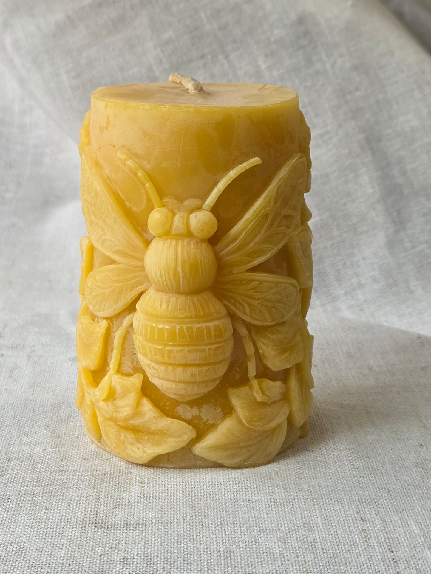 Big Bumblebee Pillar | Beeswax Candle