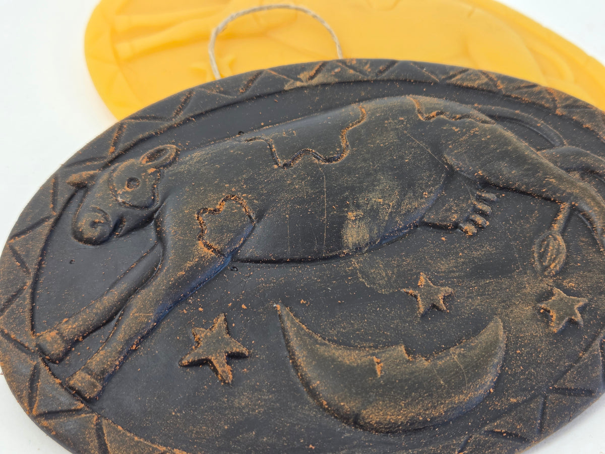 Cow Jumping the Moon | Beeswax Ornament