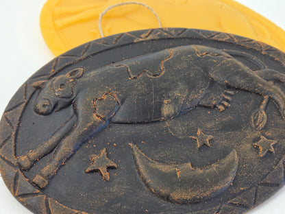 Cow Jumping the Moon | Beeswax Ornament