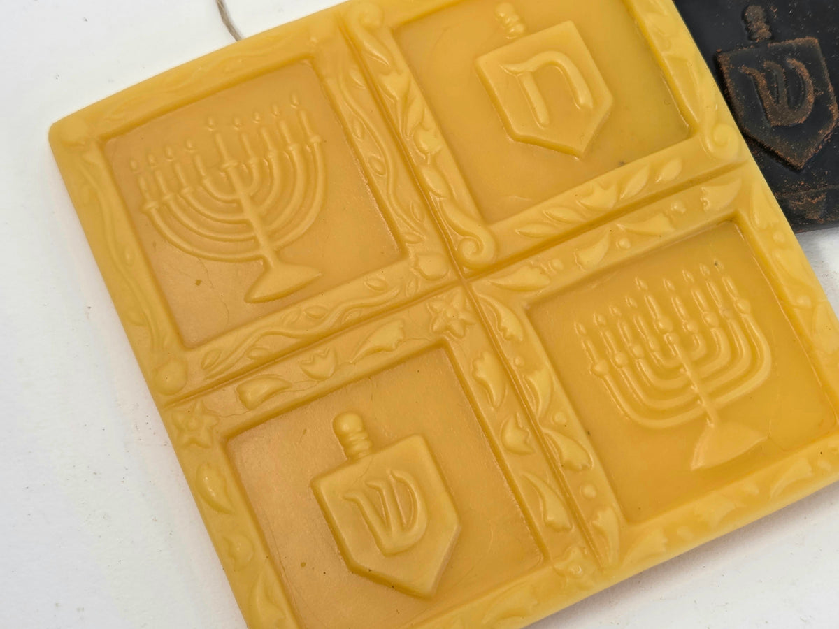 Menorahs and Dreidels | Beeswax Ornament