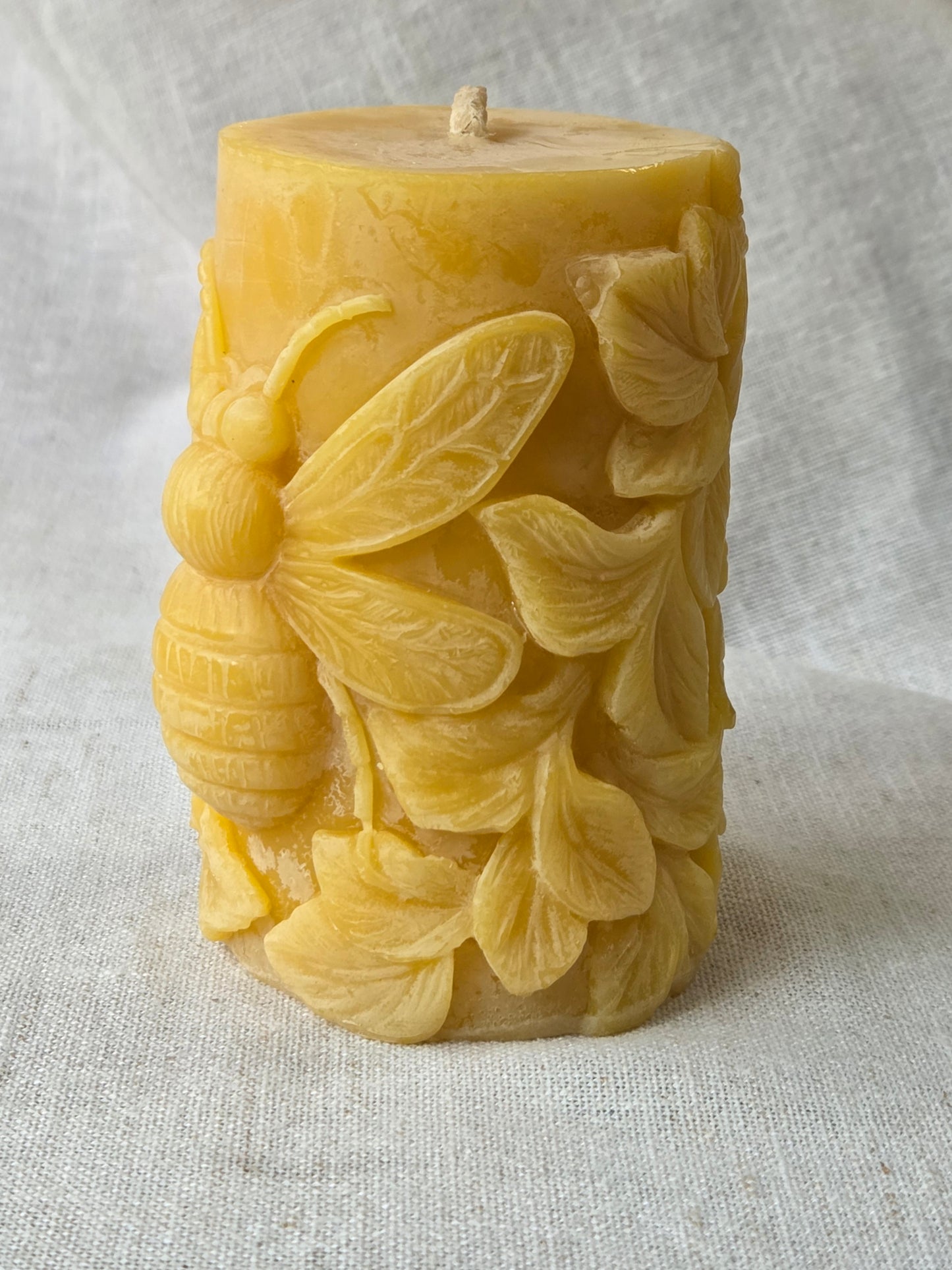 Big Bumblebee Pillar | Beeswax Candle