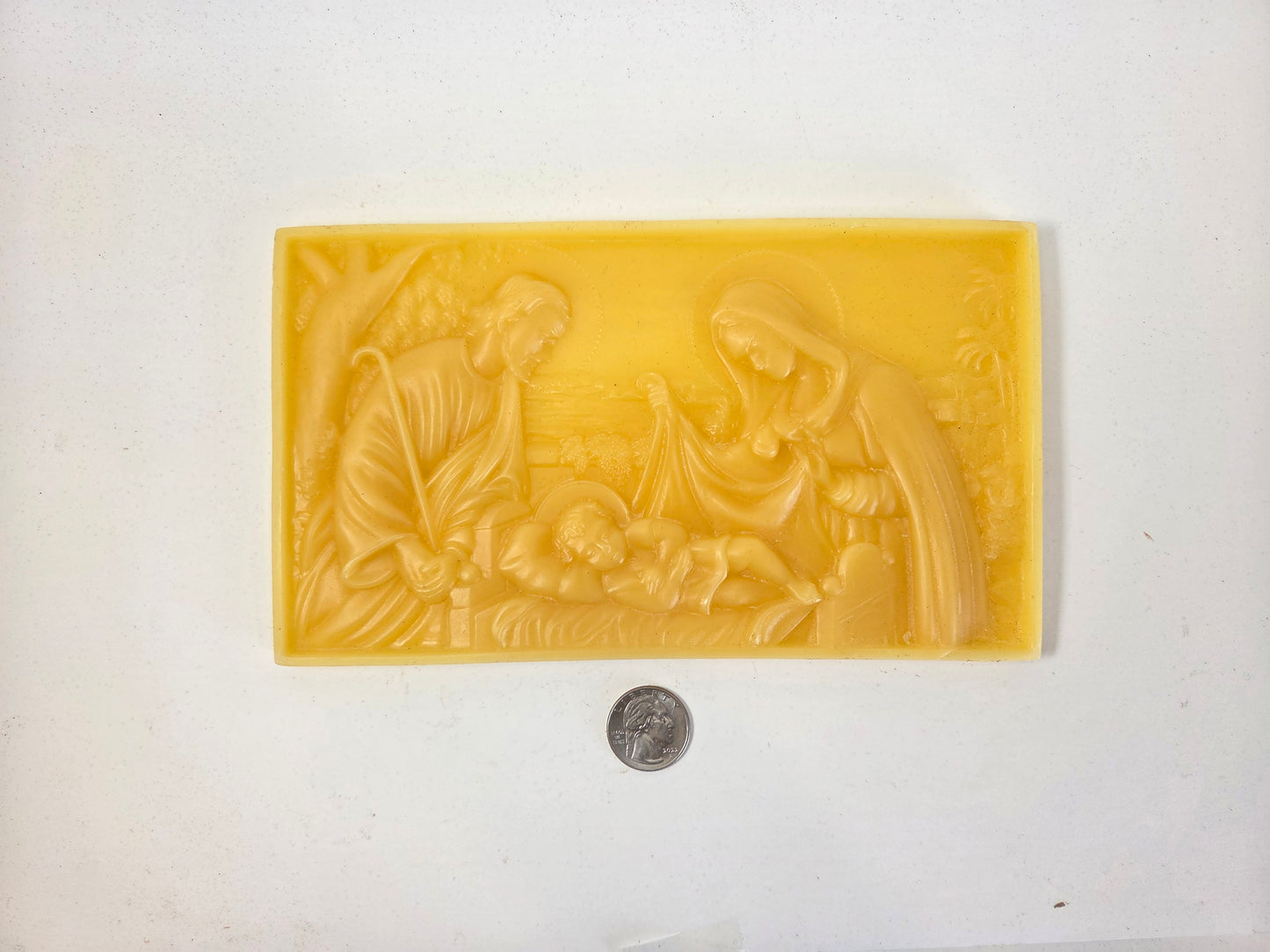 Welcome to Our World Nativity Plaque | Beeswax Ornament