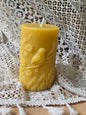 Blackberry Birdsong Pillar | Beeswax Candle