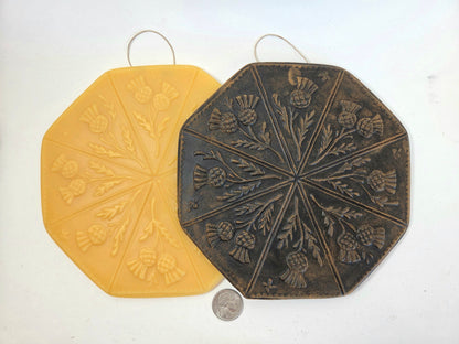 Scottish Thistle Crest | Beeswax Ornament