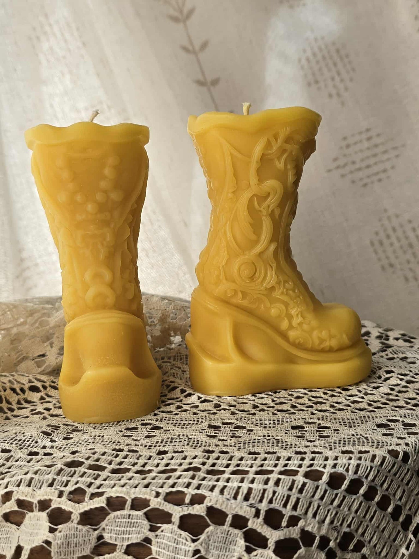 Cowgirl Boot | Beeswax Candle