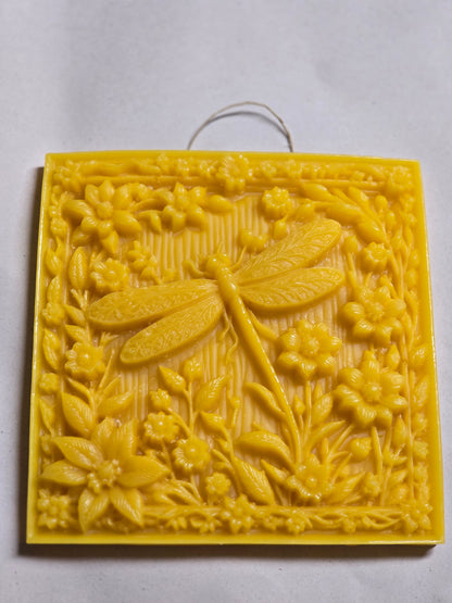 Dragonfly Garden Plaque | Beeswax Ornament