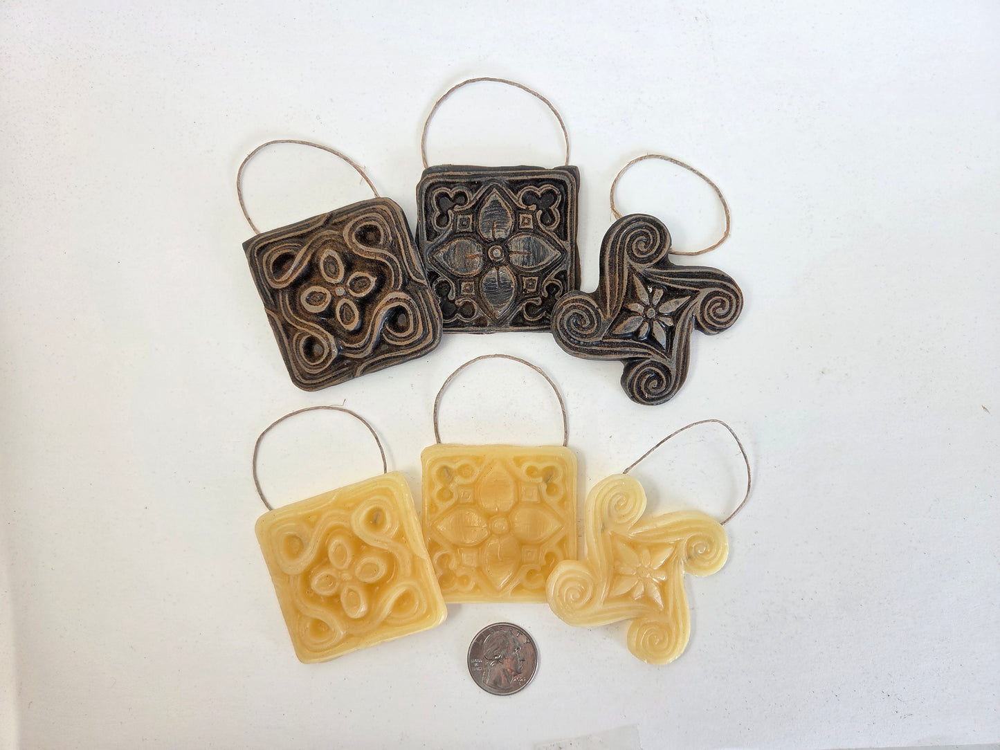 Temple Stone - Set of 3 | Beeswax Ornament