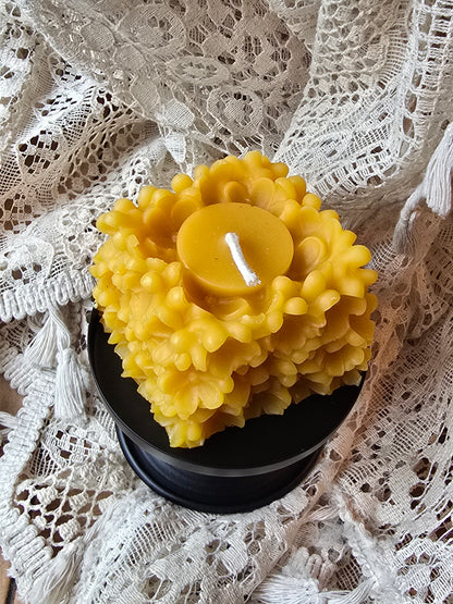 Hydrangea Cube | Beeswax Candle