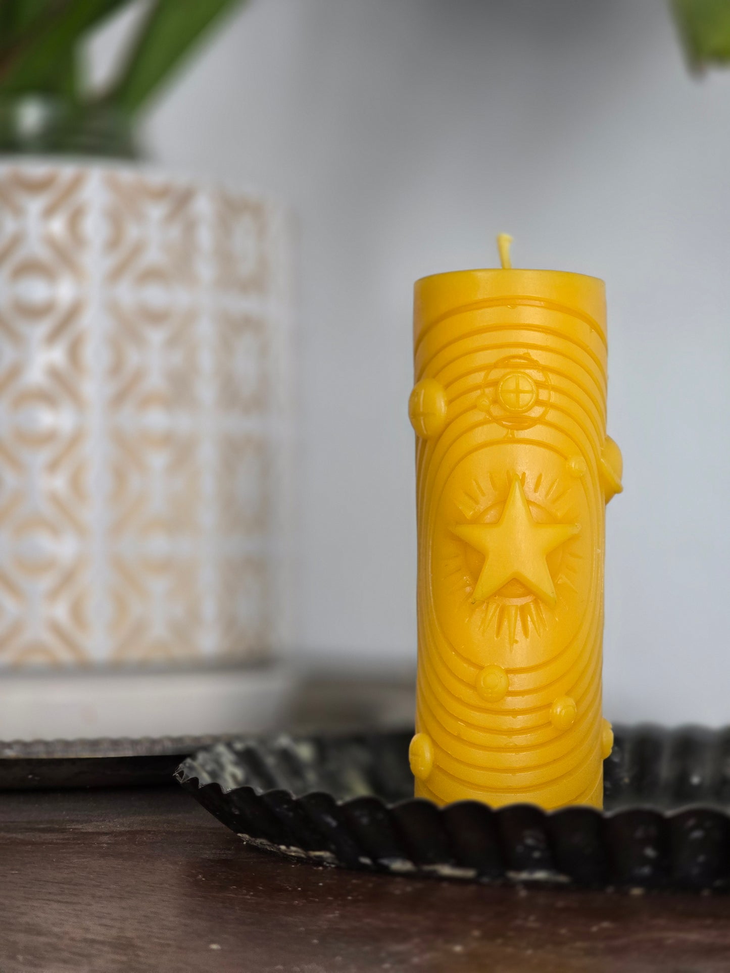 Eternal Star Pillar | Beeswax Candle