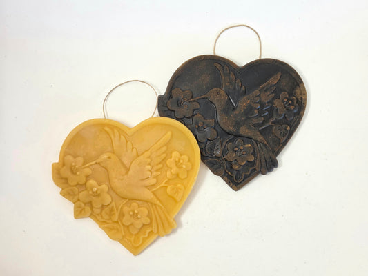 Hummingbird Heart | Beeswax Ornament