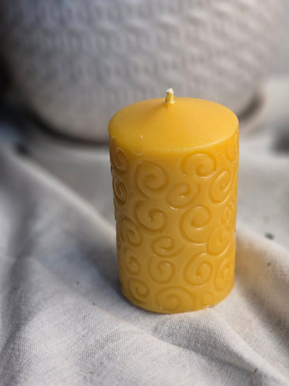 Cosmic Dance Pillar | Beeswax Candle