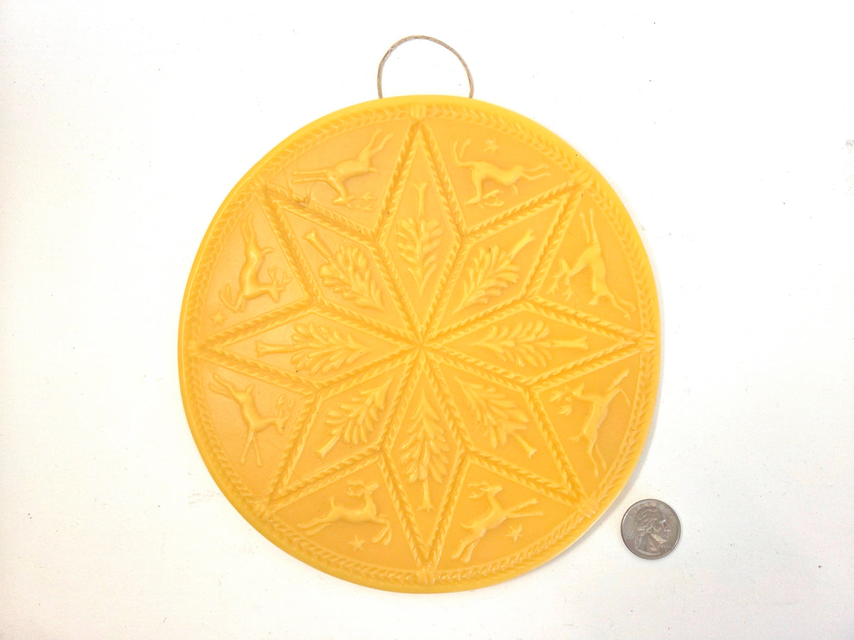 Nordic Noel | Extra Large Beeswax Ornament / Wall Plaque