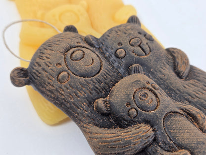 Happy Bear Family | Beeswax Ornament