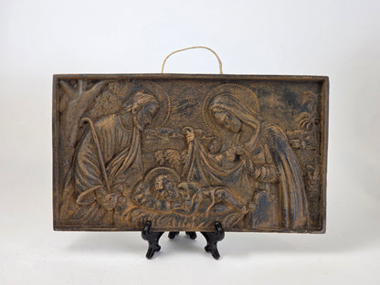 Welcome to Our World Nativity Plaque | Beeswax Ornament