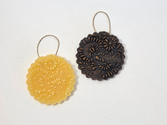 Chicken Medallion | Beeswax Ornament