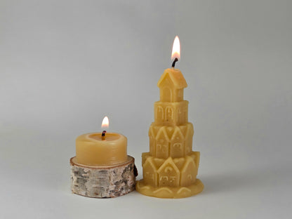 Gingerbread House Village | Beeswax Candle