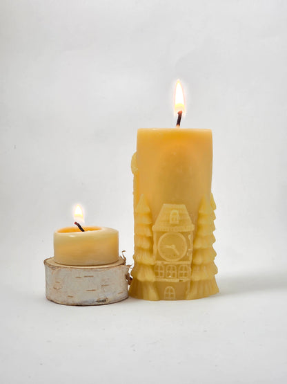Clock Tower Pillar | Beeswax Candle