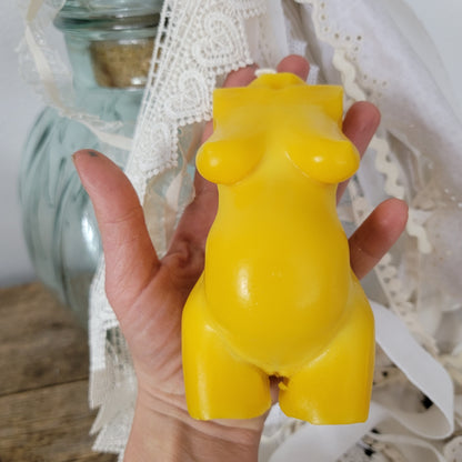 Pregnant Woman big or small beeswax candle