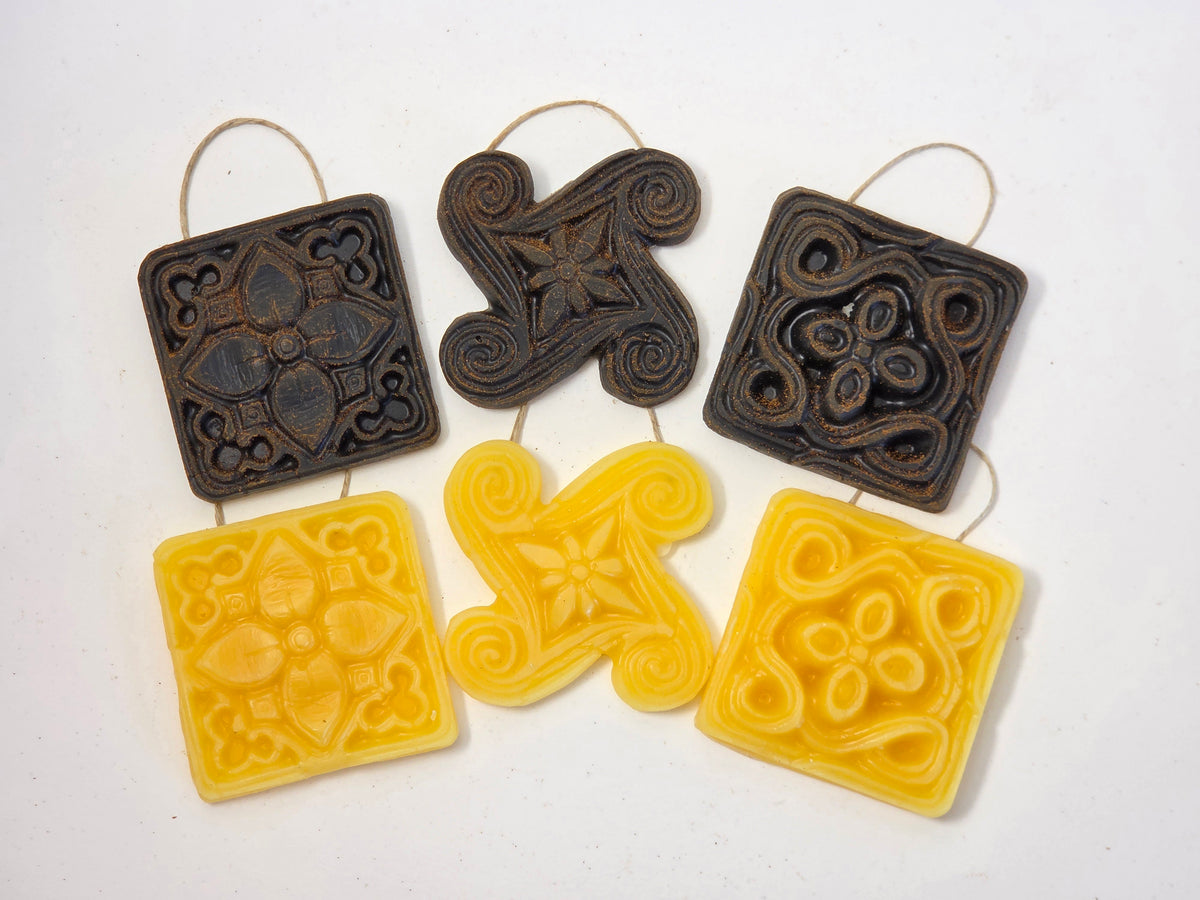Temple Stone - Set of 3 | Beeswax Ornament