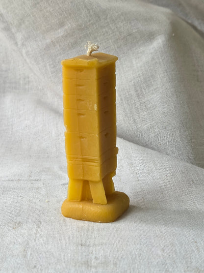 Modern Beehive | Langstroth Hive Beeswax Candle
