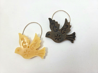 Folk Art Bird | Beeswax Ornament