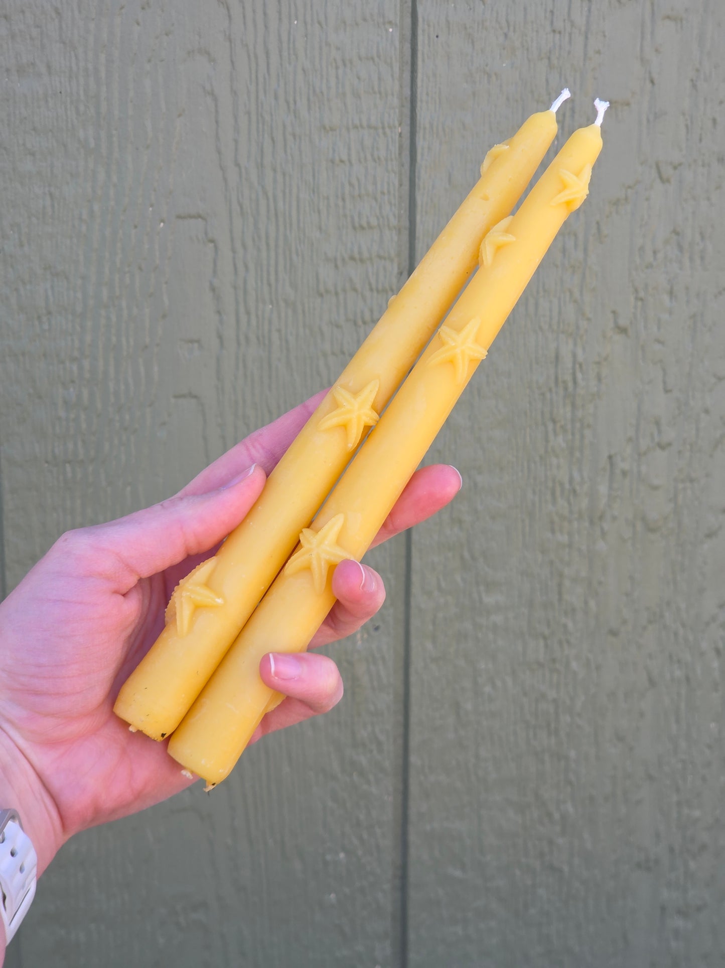 Starfish Tapers - Set of 2 | Beeswax Candles