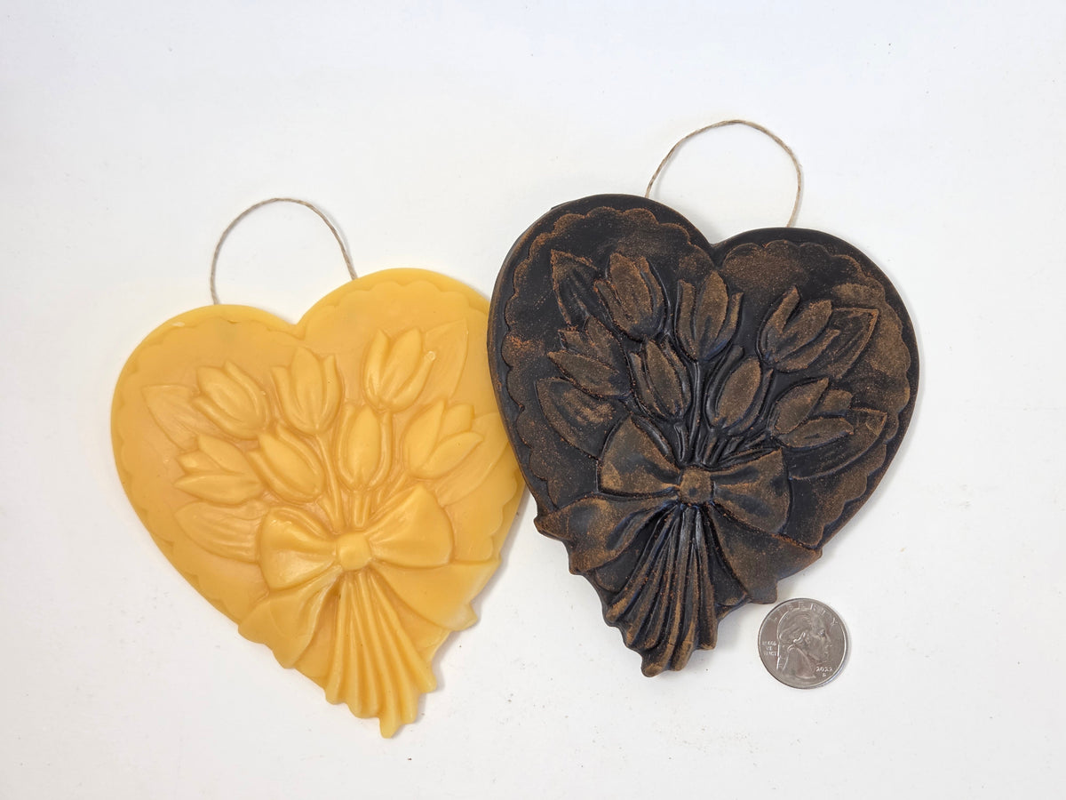Tulip Bouquet Heart | Beeswax Ornament