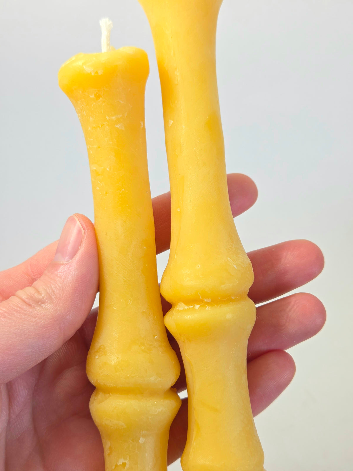 Bone Taper Pair | Beeswax Candles