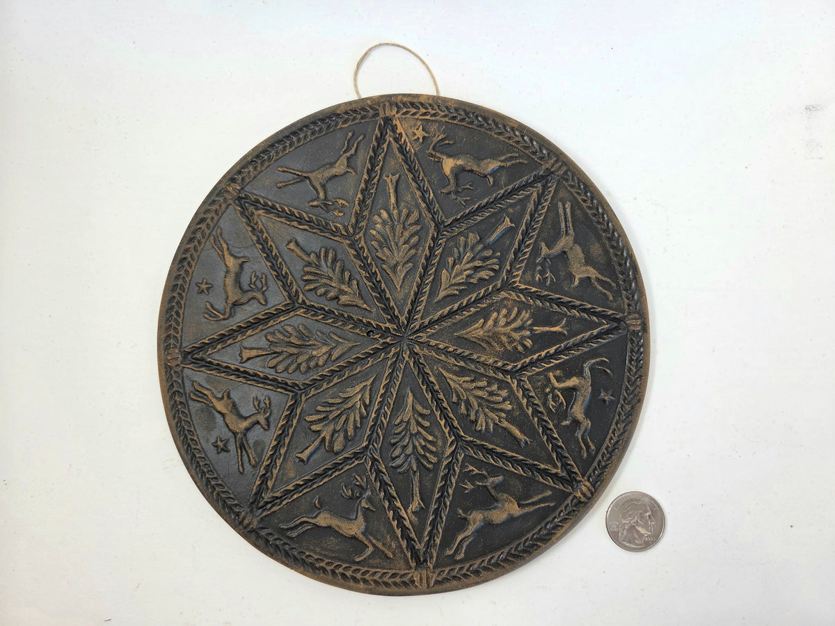 Nordic Noel | Extra Large Beeswax Ornament / Wall Plaque