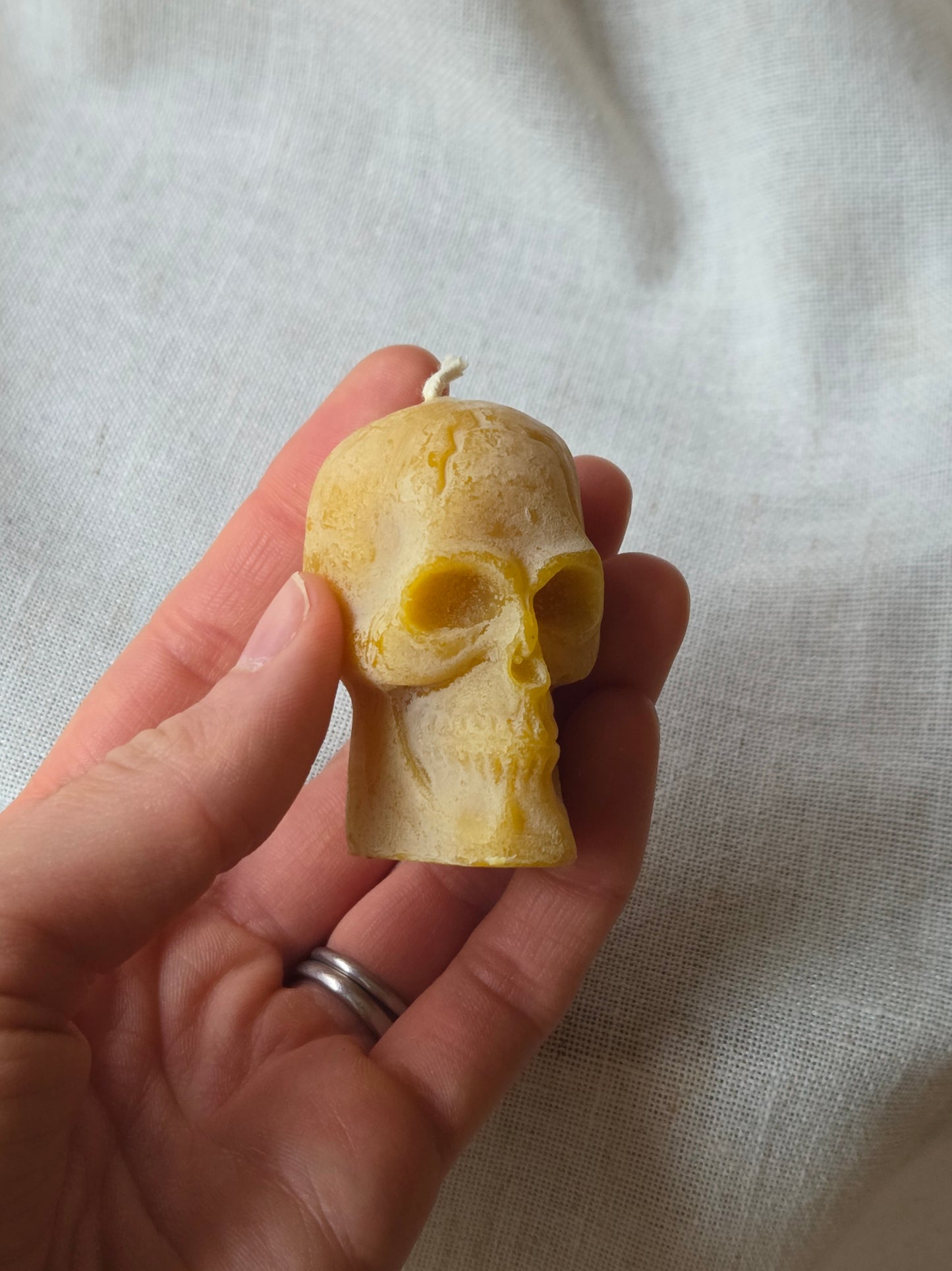 Mini Skull Votive, Set of 3 | Beeswax Candle