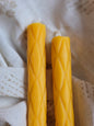 Stained Glass Tapers - Set of 2 | Beeswax Candles