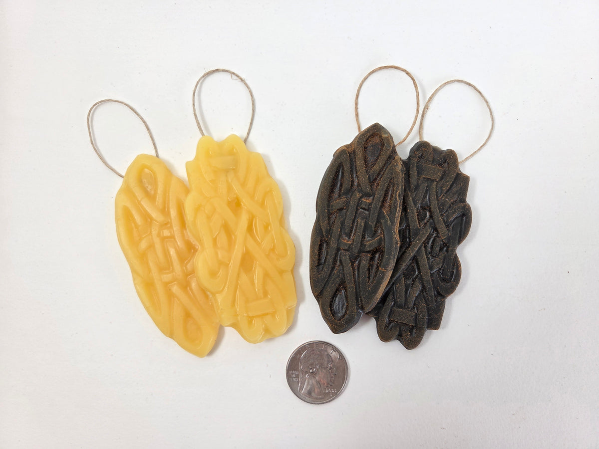 Celtic Knots - Set of 2 | Beeswax Ornaments