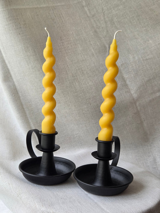 Unicorn Twist Tapers - Set of 2 | Beeswax Candles