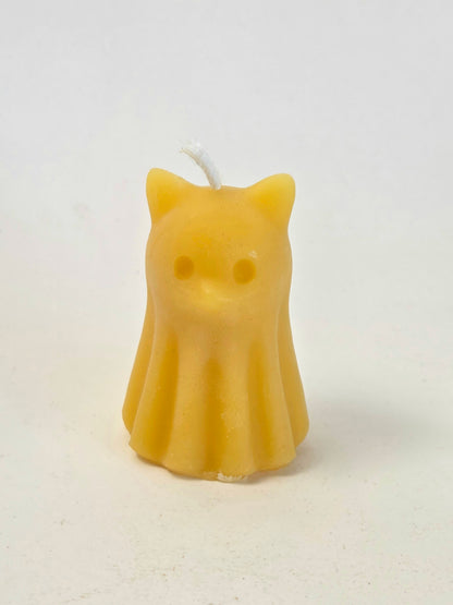 Ghost Cat | Beeswax Candle