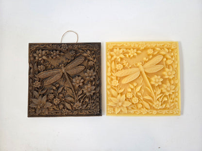 Dragonfly Garden Plaque | Beeswax Ornament