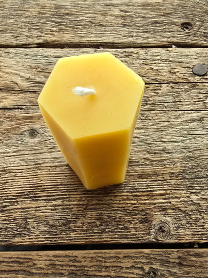 Small Hexagon Pillar | Beeswax Candle