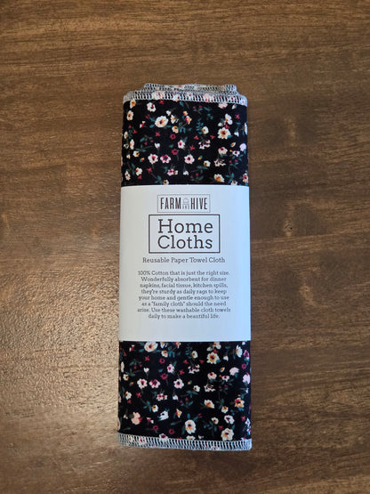 Francine Floral Home Cloths | 100% Cotton Reusable Paper Towels