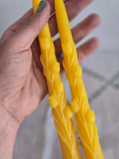 Petite Bouquet Taper - Set of 2 | Beeswax Candles